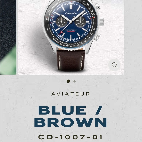 CADOLA AVIATEUR MULTIFUNCTION WATCH - Picture 6 of 7